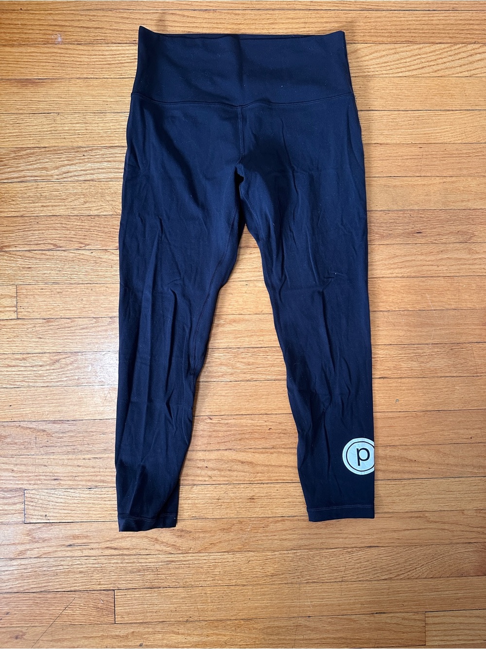 lululemon athletica Black High-Rise Leggings with Pure Barre logo
